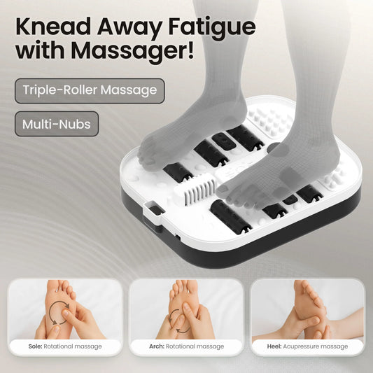 Collapsible Foot Spa with Massager and Heat Bubbles Vibration 3 in 1, Foot Spa Massager, Black