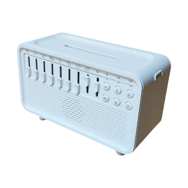 Portable White Noise Bluetooth Speaker Nature Sound Sleep Aid Music Box Wireless Stereo MP3 Music Player Support Timed Shutdown