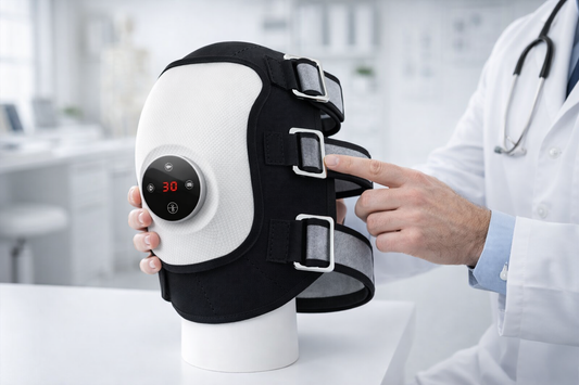 Experience Ultimate Comfort with Our Heat & Vibration Knee Relief Device for Pain & Stiff Joints