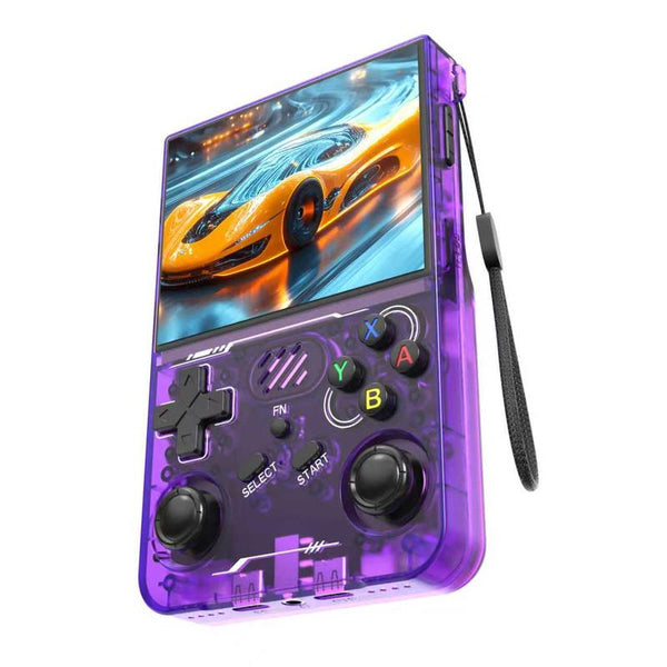 R36SWIFI Upgraded Version Is a Retro Handheld Game Console Equipped with a Linux Operating System, a 3000Mah Battery, 64GB/128GB of Memory, 20,000 Built-In Classic Games, and Supports More than 10 Emulator Games, Including a Two-Player Competitive Mode.