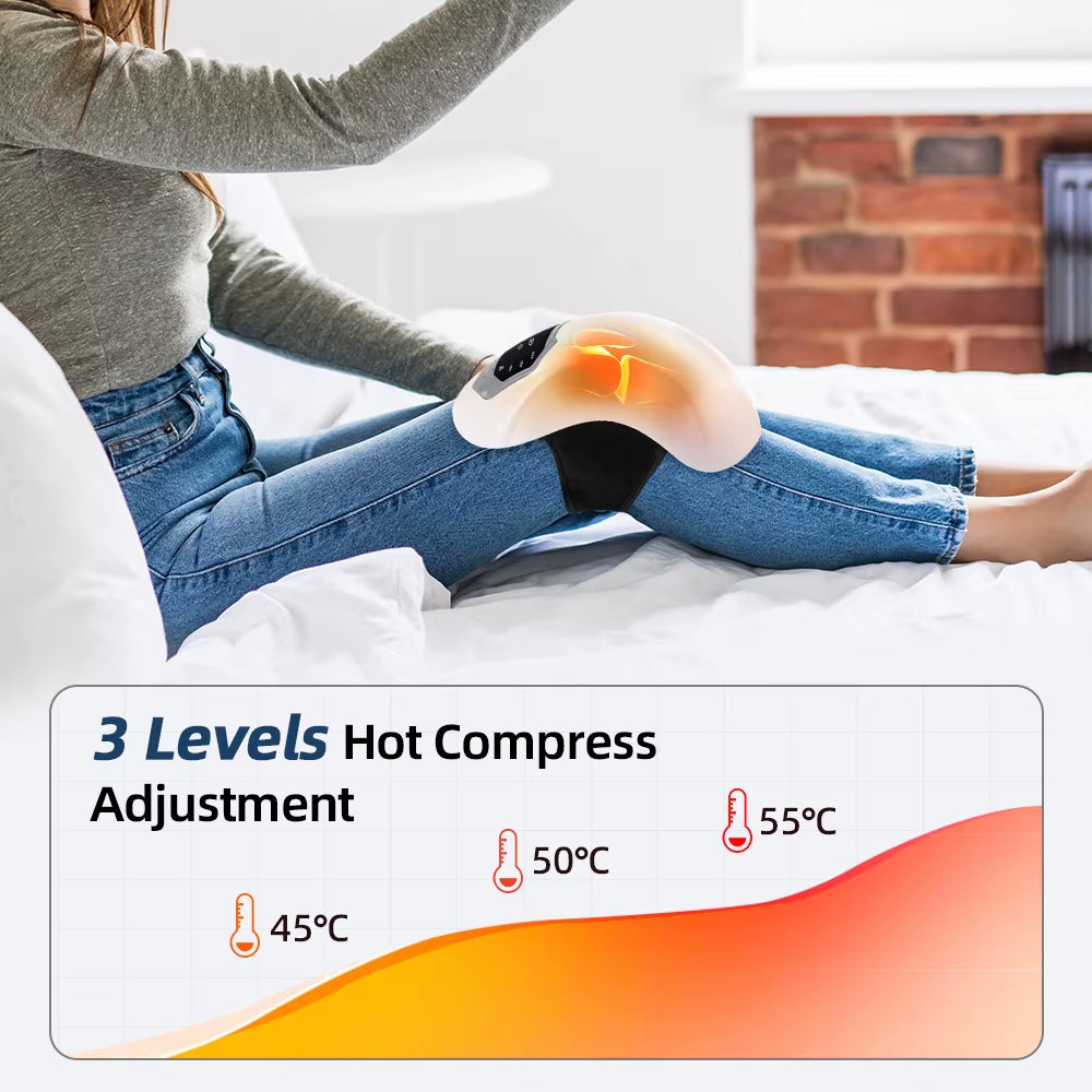 Electric Knee Massager Infrared Wireless Airbag Vibrating Leg Massager Heating Knee Pads Knee Joint Massager